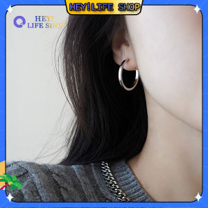 French 14K Gold Plated Classic Hypoallergenic Circle Hoop Earrings Minimalist Earring Fashion Vintage Elegant Jewelry Gift Accessories