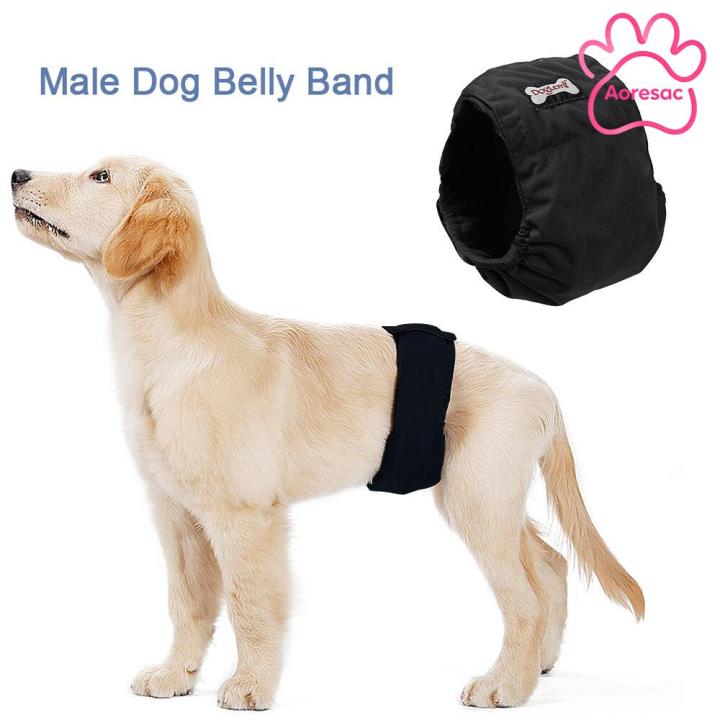 Aoresac- Có Thể Giặt Nam Dog Belly Band Bọc Không Thấm Nước Pet Tã Vệ Sinh Huấn Luyện Chó Sinh Lý Pant Dog Phụ Kiện