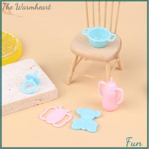 【The Warmheart】 9pcs set Mini Doll Pacifier Baby Tableware Set Play House Supplies Dummy Nipples For Dolls Kids Toy Baby Pacifier Accessories