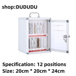 Mobile phone storage box Transparent Lockable Mobile Phone Safe Box for Factory Workers Students - Handheld & Wall - Mounted