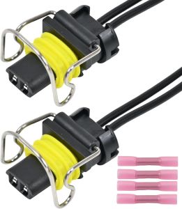2pcs IPR Valve & Fuel Injector Connector Plug Pigtail Wiring Harness fit for 7.3L Powerstroke IPR Valve and Injectors for 6.0L Powerstroke Turbo VGT Solenoid for 6.6L Duramax Turbo VGT Solenoid