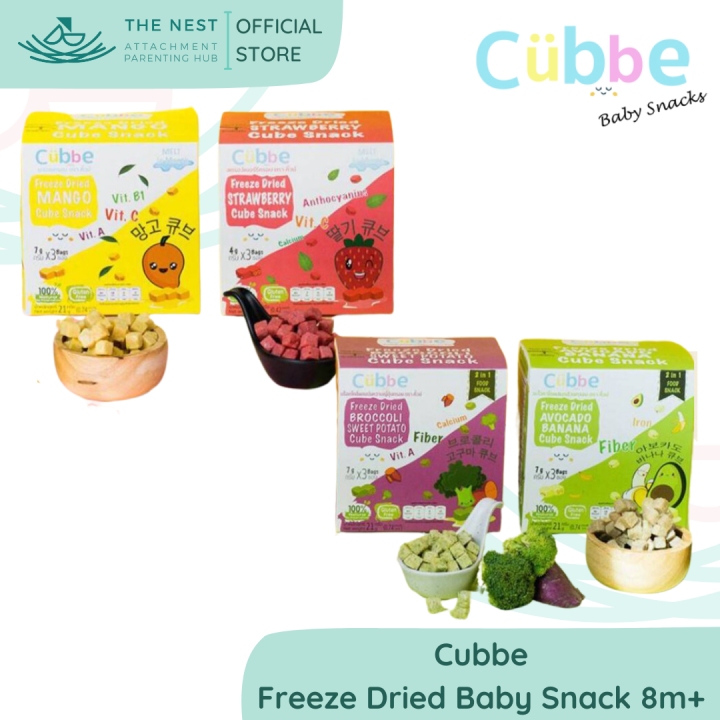 Cubbe Freeze Dried Baby Snack 8months Up Healthy Baby Snacks Produced 