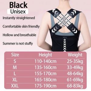 Posture Corrector for Women and Men Upgraded Back Brace  Adjustable Correction Orthopedic Orthosis Shoulder Brace Belt Strap
