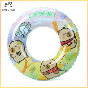 SKISOPGO Capybara Children Swimming Circle PVC Cartoon Armpit Ring Baby Floating Ring Prevent Air Leakage