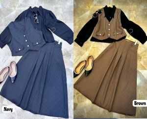 BG one set baju gamis lesti setelan Rok wanita dewasa kekikinian terbaru 2025 kerja baju setelan cantik elegan jumbo korean style motif premium elegan