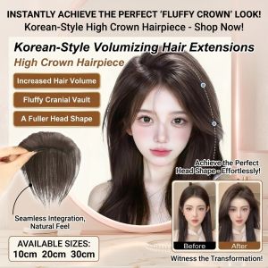 Womens Invisible Hair Extension Piece 10/20/30CM Long Straight Hairpiece Invisible Seamless Long Straight Realistic Hair Extensions