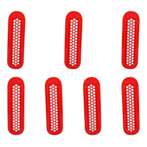 mv1 7PCS Front Grill Insert Grille Mesh Decoration Cover With Buckle for Jeep Wrangler JK 2007-2017 Car Exterior Accessories 5B8Z3