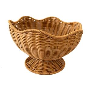 Modern Woven Kitchen Vegetable Basket Safe PP Materials Spacious Bowl Countertops Storage Solution