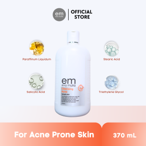 Eva Mulia Cleansing Milk Besar 370ml - Susu Pembersih Wajah untuk Membersihkan Kulit Muka dari Sisa Make up maupun Debu