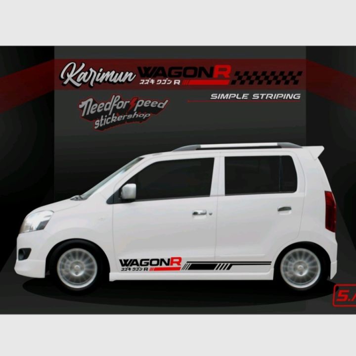 Stiker Striping List Wagon R Stiker Body Mobil Karimun Wagon R Stiker