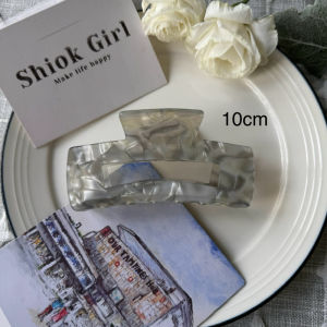 [Singapore] Premium Quality Rectangle Sharp Acetate Hair Claw Clip Korean Style Hair Clip Girl’s Hair Accessories
