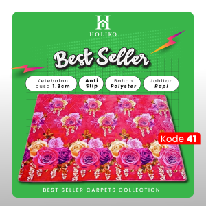 Dragon Prime Karpet Busa Malaysia Ukuran 140x190 Motif Bunga Polyester [Holiko Indonesia]