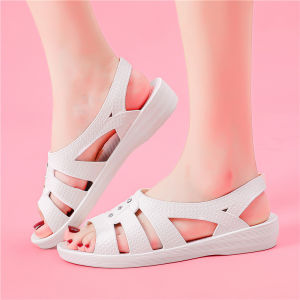[Free Shipping] 2025 Summer New Anti-Slip Sandals for Women Wedge Heel Mom Shoes Plastic Workshop Work Nurse Shoes Comfortable and Versatile