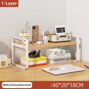 Nordic style minimalist desktop rack dining table desk storage office multi-layer childrens desk small bookshelf bookshelf