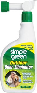Outdoor Odor Eliminator for Pets Dogs Ideal for Artificial Grass & Patio (32 oz Hose End Sprayer)