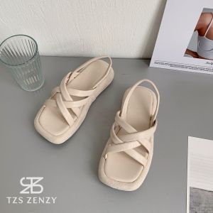 TZS Zenzy Smiley Sandal - Sandal Casual Comfy - Sandal Puffy - Sandal Casual Wanita