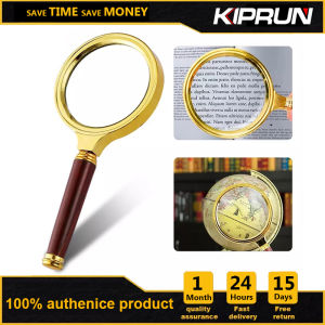 KIPRUN 10X Handheld Magnifier High Clarity Reading Magnifying Glass for Book Newspaper fine Print Soldering Repair Inspection