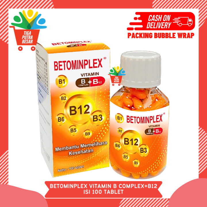 BETOMINPLEX VITAMIN B COMPLEX ISI 100 TABLET/ MEMBANTU MEMELIHARA KESEHATAN
