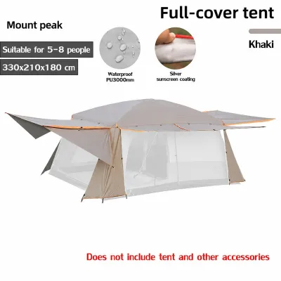 Mount peak Outdoor camping tent [waterproof cloth] khemah unta Camel Tent khemah waterproof tarpaulin waterproof outer tent will not leak