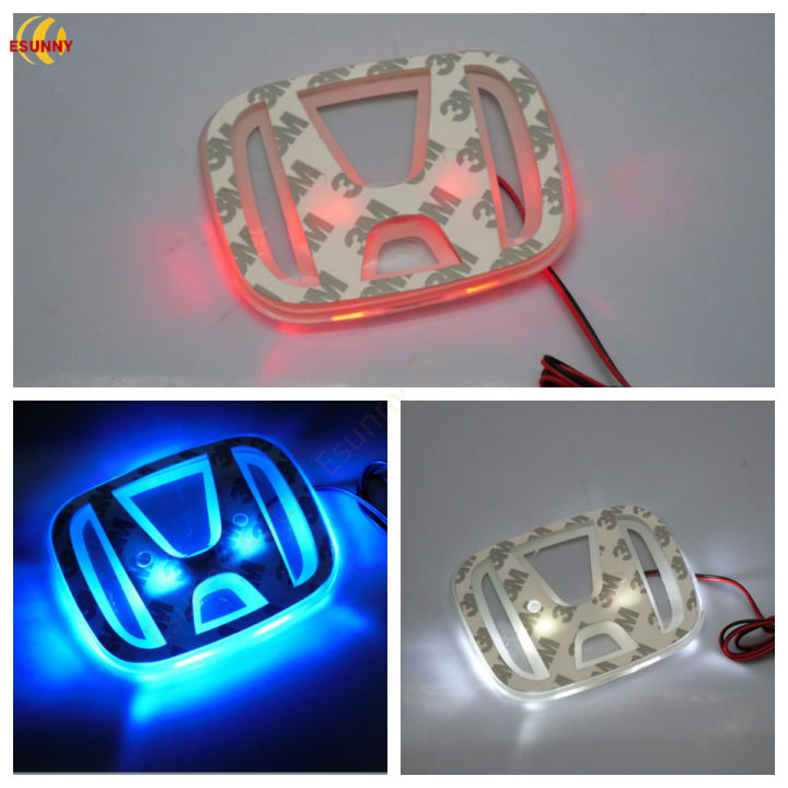 Honda 2D Car LED Emblem Logo Badge - Fits Front or Rear - Illuminate ...