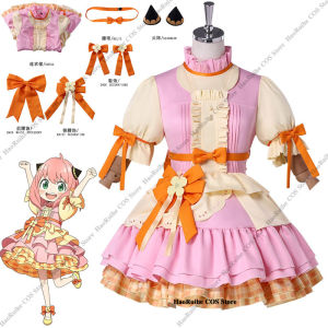 New 26 SPY X FAMILY Season4 Yor Anya Forger Cosplay Costume Wig Pink Lolita Dresses Roleplay Outfit Halloween Carnival Comic Con h2610
