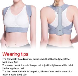 Shoulder Posture Corrector Back Posture Correction Innovative Back Straight Holder for an Upright Posture Posture Corrector Adjustable Breathable Back Strap(M)