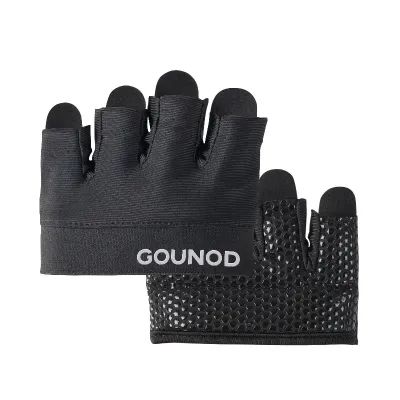 GOUNOD 1Pair Anti-Slip Gym Half Finger Gloves Four Finger Lightweight Anti-Slip Workout Gloves Thin Anti-callus Gloves Yoga