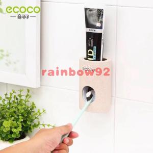 ecoco เครื่องบีบยาสีฟันอัตโนมัติ ติดตั้งง่าย ไม่เจาะผนัง วัสดุธรรมชาติ