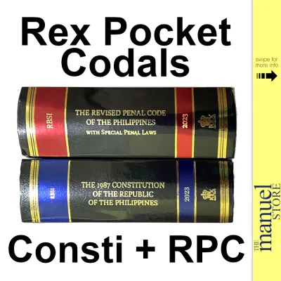 Codal Set (Rex) Freshmen Civil 1987 Constitution Revised Penal Code Philippines Freshman Bundle