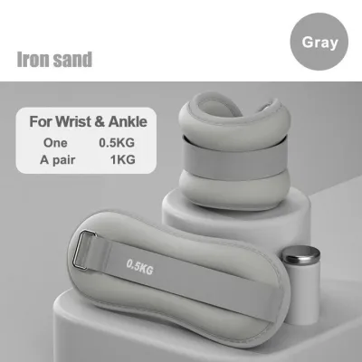 Wrist Weights Adjustable Pair Set Ankle Wrist Iron Sand Bag Strap Strength Training Fitness，Weights for Ankle Wrist 0.6KG/1KG/1.5KG/2KG/3KG/4KG Strength Training Dance Yoga Running for Women Men