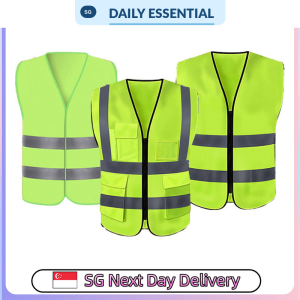 【DAILY ESSENTIAL】 Reflective Safety Vest | Classic Zipper or Pocket-Zipper