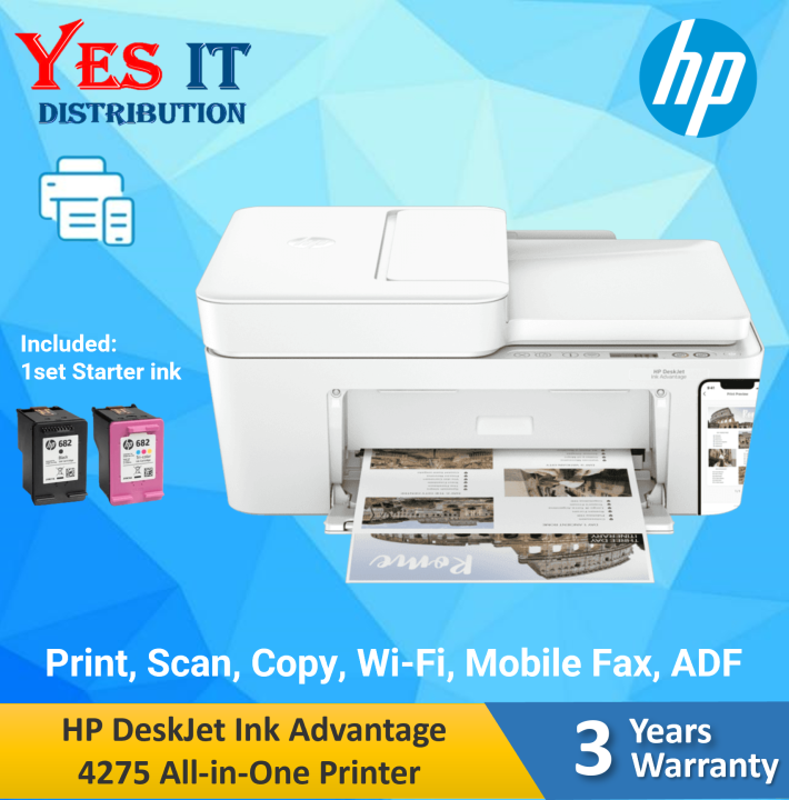 Best All In One Printer Fax Scan Copy HP DeskJet Ink Advantage 4175 / 4275 All-in-One Printer ( Print, Scan