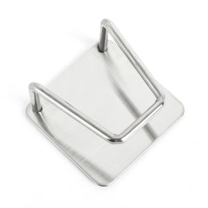 5pcs Self Adhesive Sink Sponge Holders / Stainless Steel Sponge Holder / Rustproof Waterproof Sink Caddy Drain Drying Rack / Kitchen Cleaning Sponges Drain Drying Rack