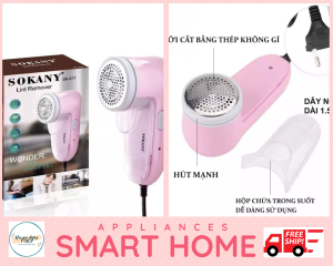 Máy cắt lông xù quần áo SOKANY SK877 dùng điện cắt siêu bén siêu bền tiện lợi Tặng kèm lưỡi cắt cây quét bụi