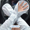 Outdoor Sunscreen Ultraviolet Light Thin Ice Silk Loose Large Size Sleeve Cover Arm Gloves Men Women Glove Sarung Lengan Tangan. 