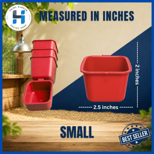 Hanging Feeder cup for Chicken Random color every Sizes  ( SmallMediumLarge)