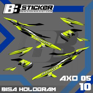 BBSticker Demak BISA HOLOGRAM Stiker Striping Aerox 155 Old Motif Racing Axo 5