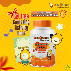 Gumazing Multivitamin + Omega 3 Gummies for Kids | 60 Pcs