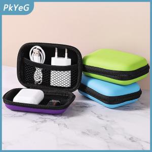 PkYeG Du lịch lưu trữ túi sạc trường hợp cho tai nghe gói Dây Kéo Túi xách tay du lịch Cáp tổ chức Lưu trữ điện tử