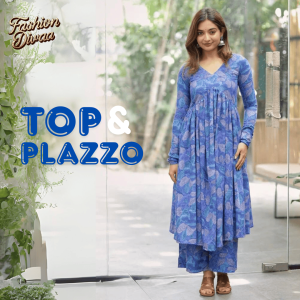 Elegant Digital Fancy Print Kurti Set in Premium Pure Rayon – Stylish & Comfortable By Fashion Divaa