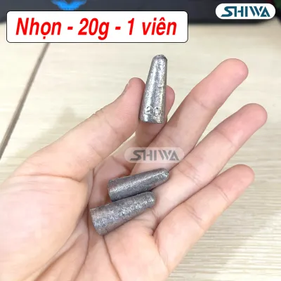 Chì Câu Cá ĐỦ SIZE 10g Đến 100g - Chì Câu Đài Câu Sông Câu Lure 1 VIÊN Chì Nhọn/Vuông Xuyên Tâm Đồ Câu SHIWA