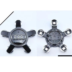 Logo mâm xe cho xe Audi (đường kính 135mm) phù hợp cho các xe Audi.