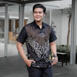 BERKAH STORE Kemeja Batik Pria Lengan Pendek - baju batik pria terbaru 2025 New Motif - Pekalongan Seragam Batik Exlusive