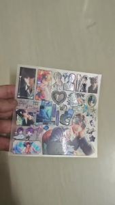 Love and Deepspace Sylus Rafayel 3D Raised Crystal Sticker Sheet DIY Phone Case Decoration Cute Anime Boyfriend Stickers for Laptop Water Bottle 1pc