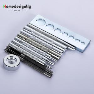 [Homedesigntly]Leather and Metal Punch Snap Tool Set 11pcs for DIY Crafting Jewelry Making and Leatherworking with Durable Design