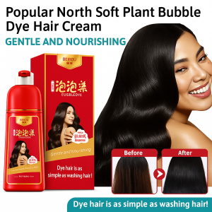 Hair Dye Hair Botanical Bubble Dye Hair Coloring Liquid Easy Dyeing at Home Nonirritating