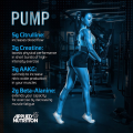 Pre Workout không caffeine Pump 3G Free Caffeine 375g. 
