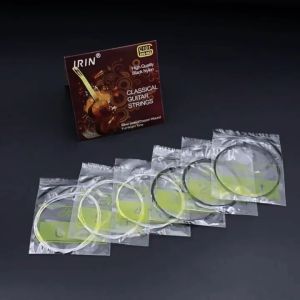 IRIN C100 Classical Guitar Strings Silver Plated Wrap Nylon Core Clear Normal Tension