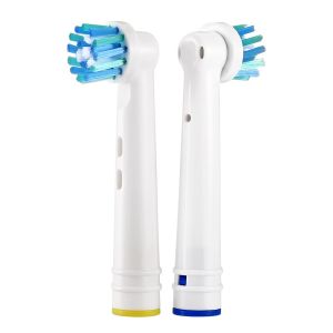 Oral B replacement Toothbrush head Compatible 4 Pcs set Cross Action Electric Toothbrush Heads Replacement Sensitive Gum Care Brush Heads Profession Oral Clean