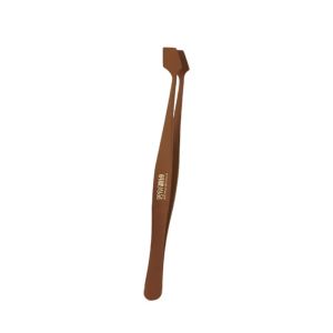 MODERNLUX Anti-Stick Eyelash Tweezers Precise Non-Slip Spatula Tweezers 45° Angled Eyelash Cluster Applicator for Users
